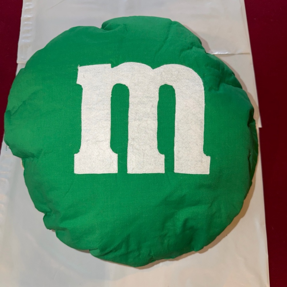 Green M&M Costume Toddler Or Child Size Pullover Candy Pillows Handmade VINTAGE - Picture 12 of 13
